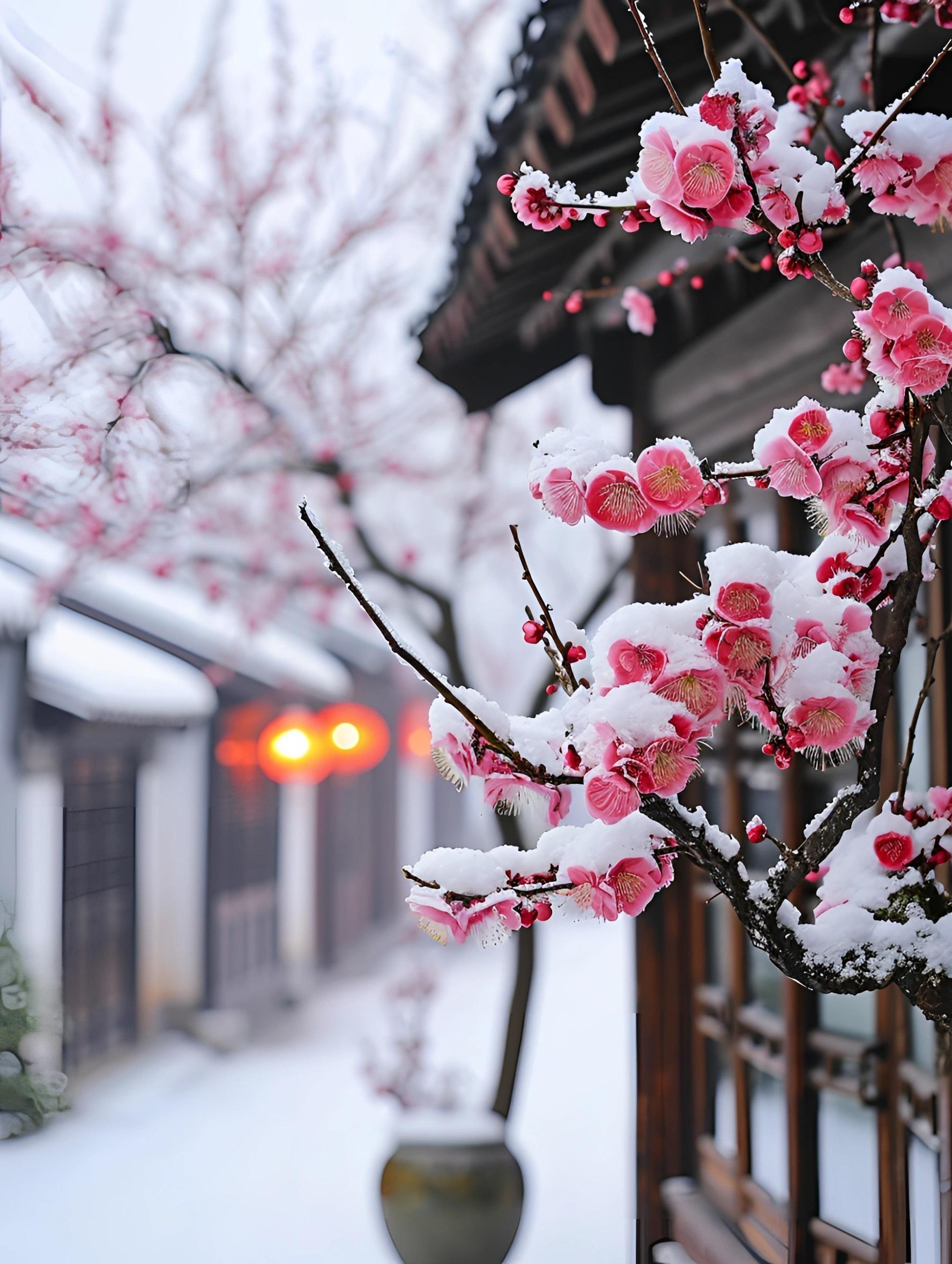 指尖穿过黯年度，岁月流殇不掩凉。❄️ ​​​