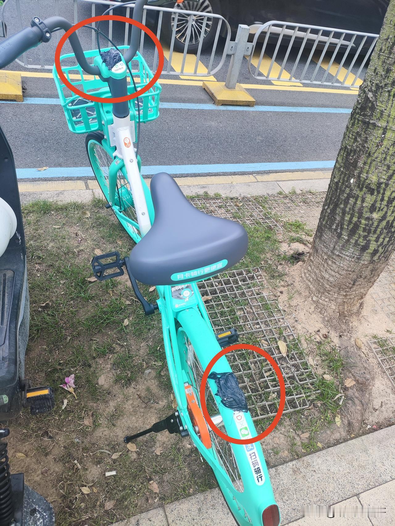 现在还有人破坏共享单车的二维码？