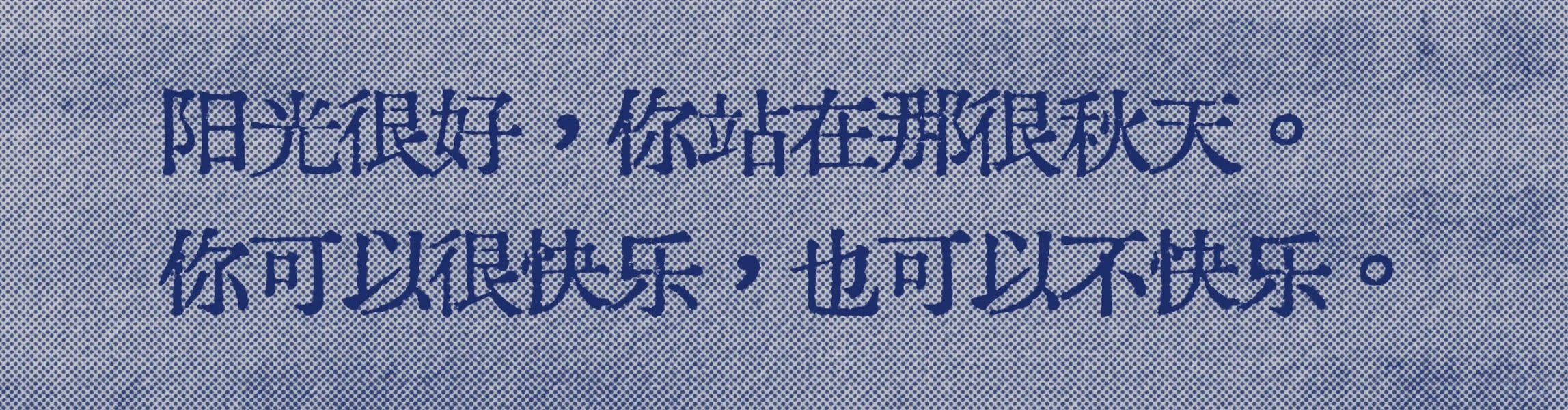 我太爱这句了“你可以很快乐也可以不快乐”