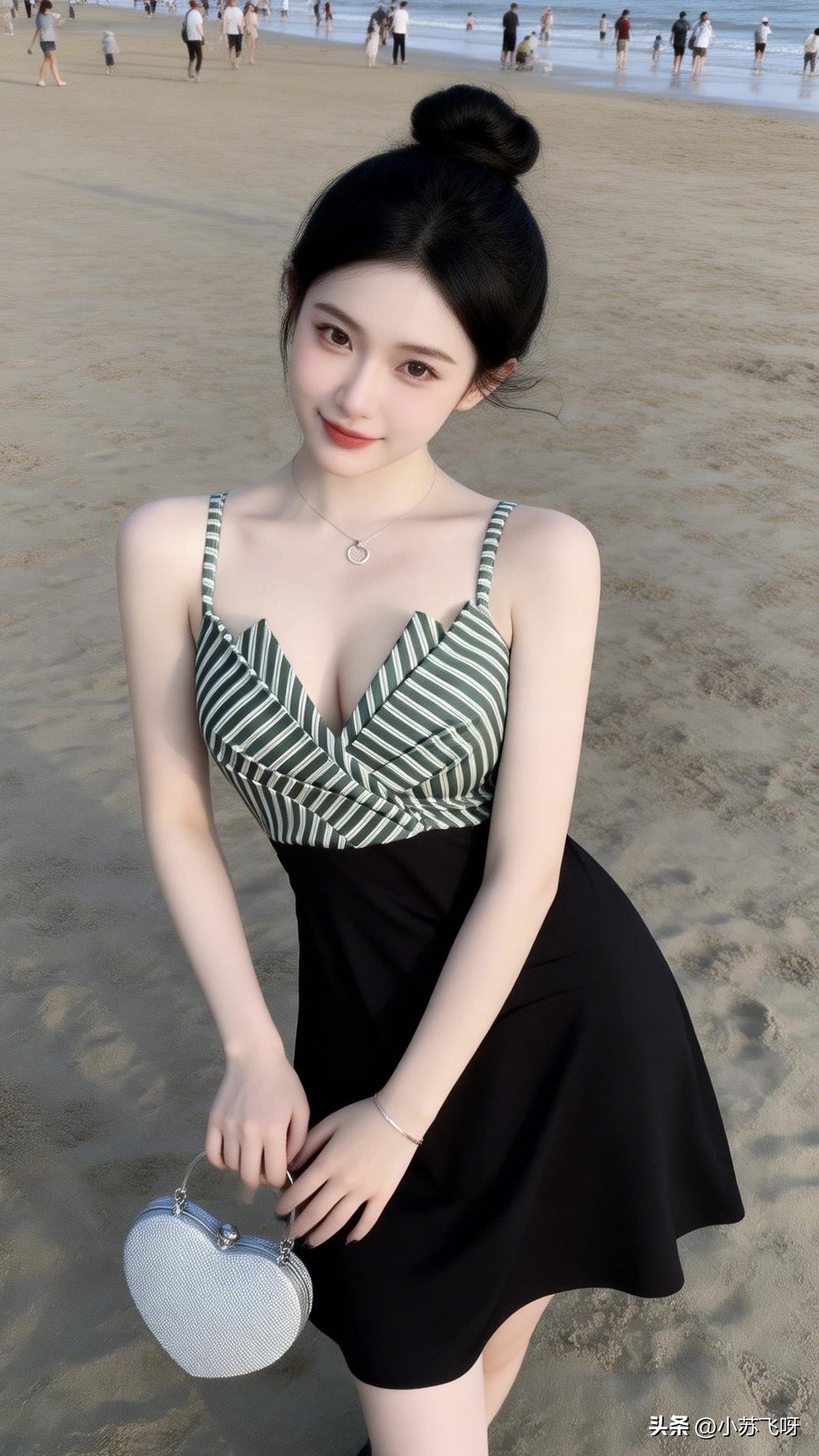 ：他们都说北海银滩人山人海，本来想来看美女的，结果看到的大部分都是外地人，老人、