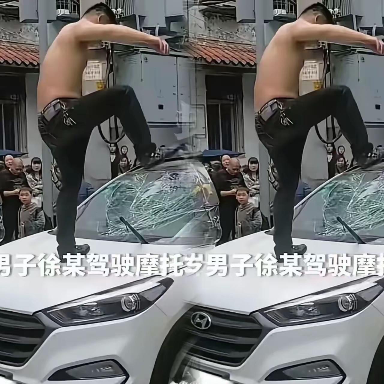 阆中被砸车的车主，给所有人上了一课：出门在外，千万别和烂人纠缠

被人骑在车顶上