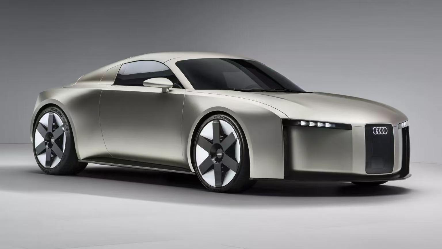 奥迪 Concept C概念车定位介于TT和R8之间复古未来风太合适了很有二十多