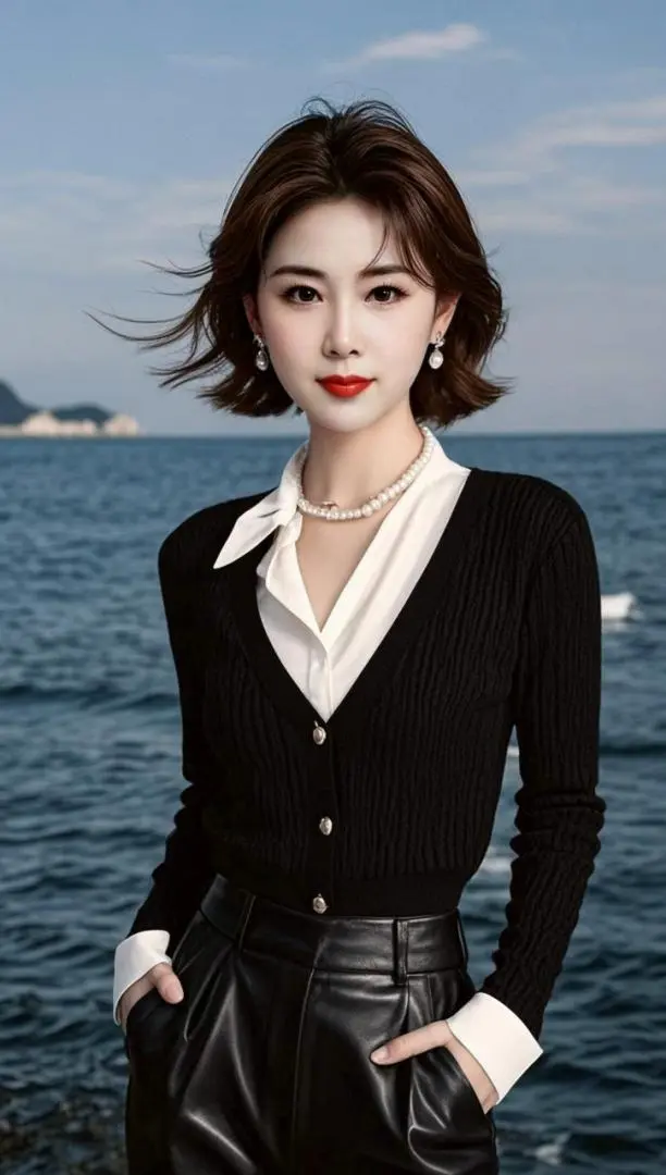 AI海边优雅写真 随变ai随便玩