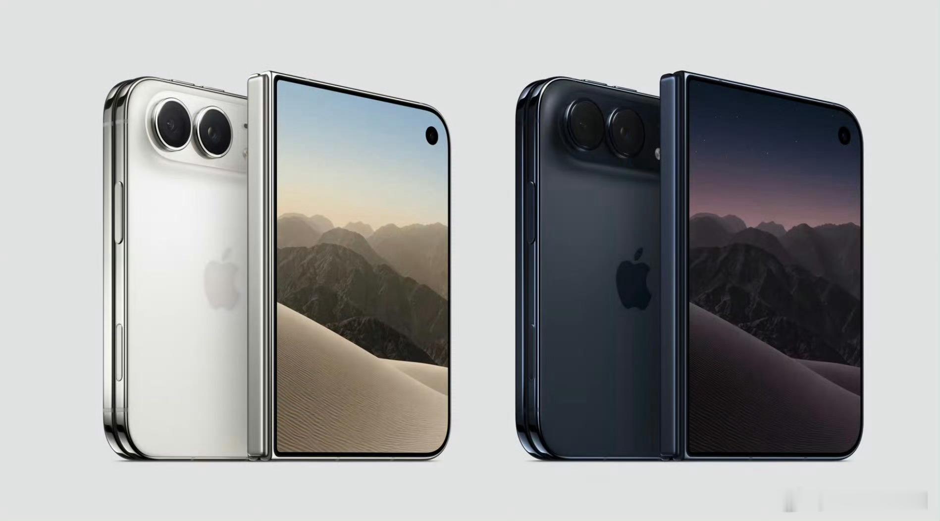 iPhoneDuo 屏下摄像头 看着是蛮有意思的折叠手机，不过想了想我那些粗放随
