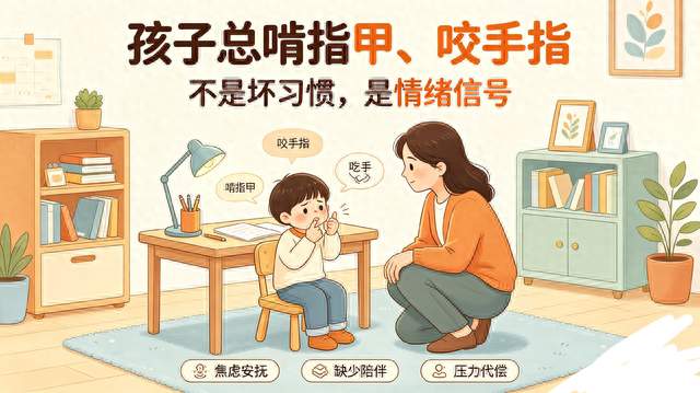孩子频繁啃指甲、咬手指！真的不是坏习惯