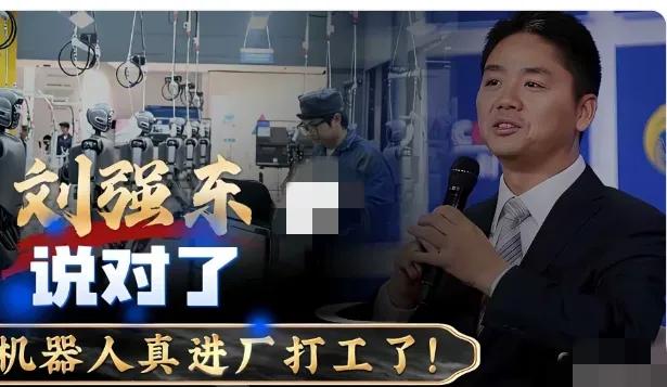 刘强东多年前预判的工业机器人浪潮，
现在已经实实在在走进各大工厂流水线。

大量