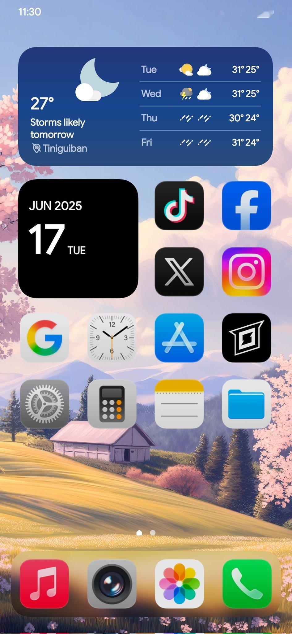 在One UI7.0 桌面，应用 iOS 26 图标包是什么感觉[爱你] ​​​