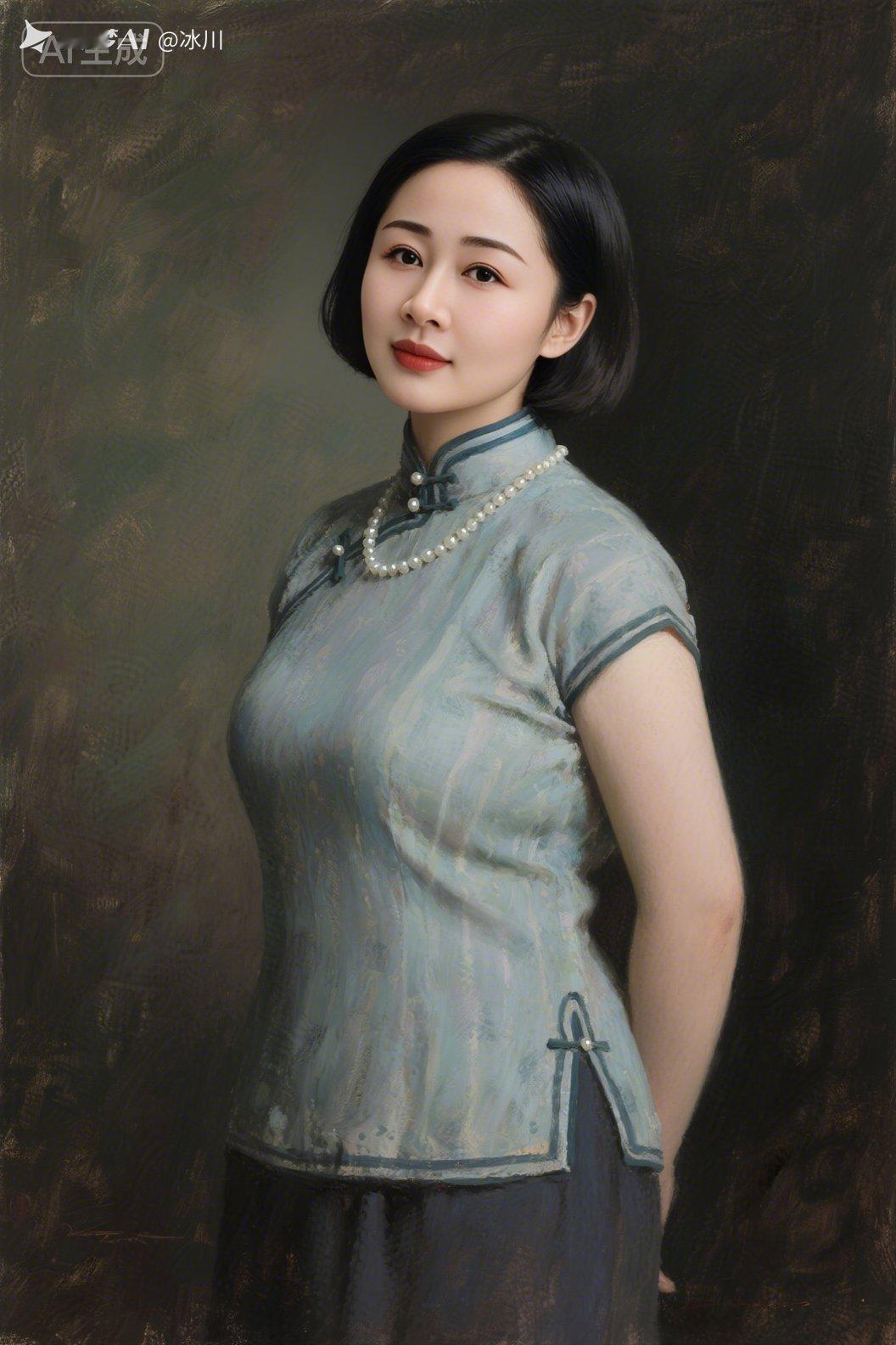 优雅旗袍美人，复古韵味十足