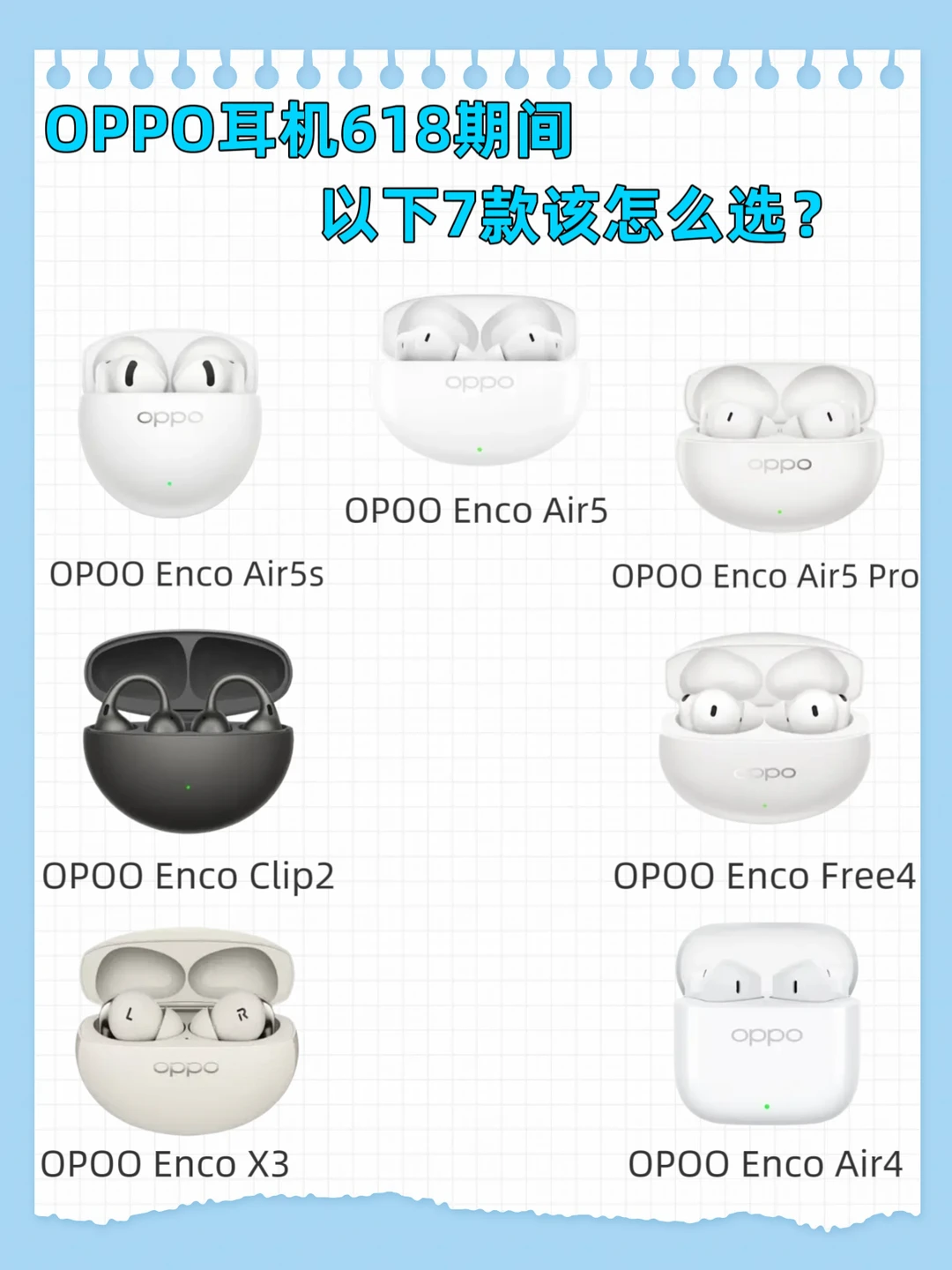 OPPO耳机618期间以下7款该怎么选？