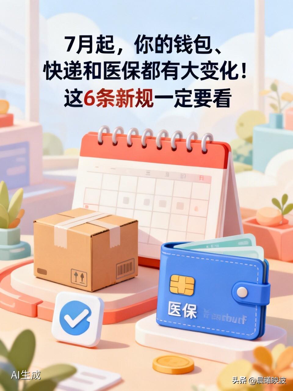7月起，你的钱包、快递和医保都有大变化！这6条新规一定要看

  转眼2026年