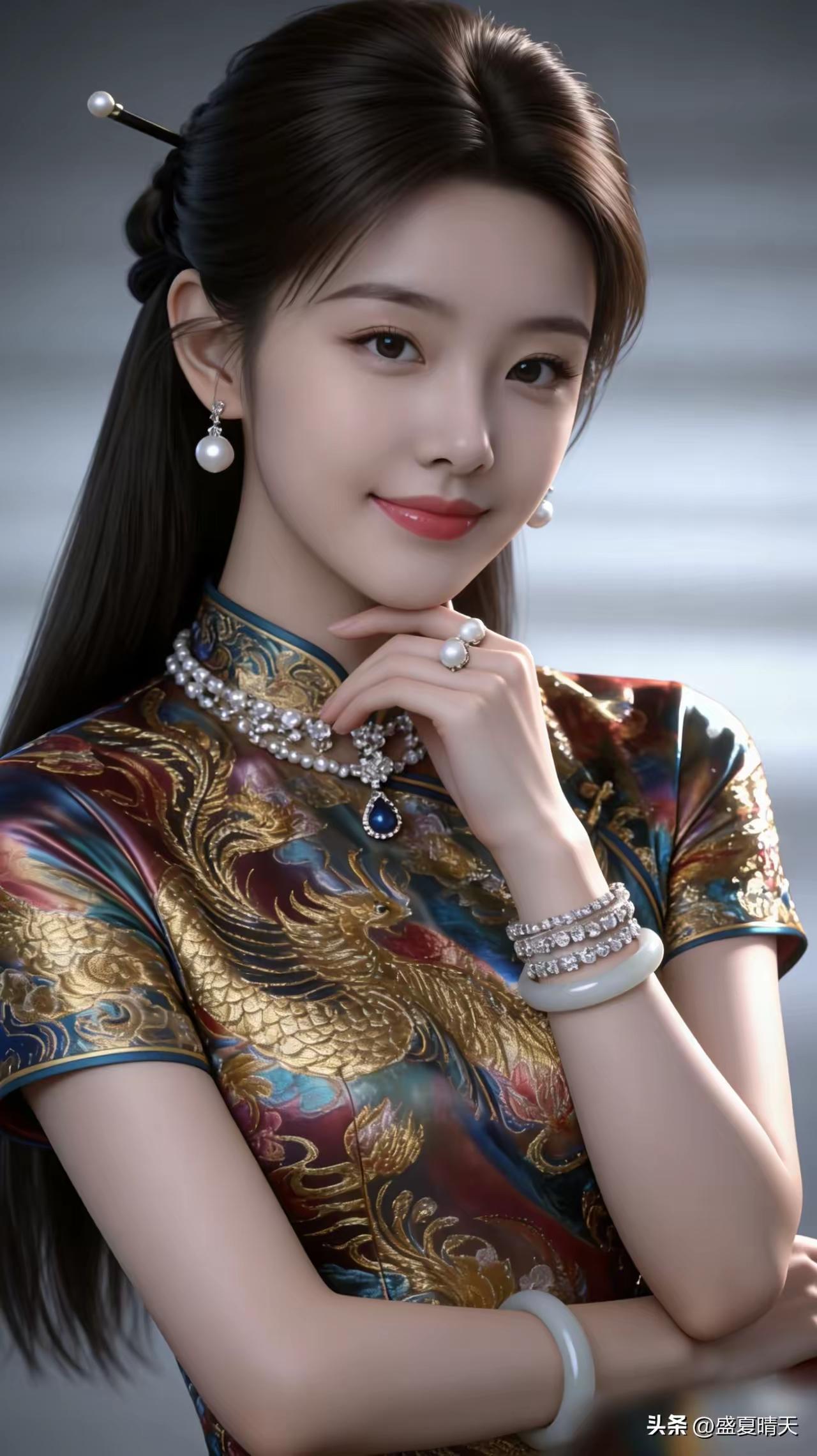 古典美人，华服惊艳，珠光宝气，韵味十足！