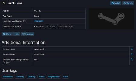 根据SteamDB的数据显示，《》的相关页面已出现在Steam后台，但是游戏正式