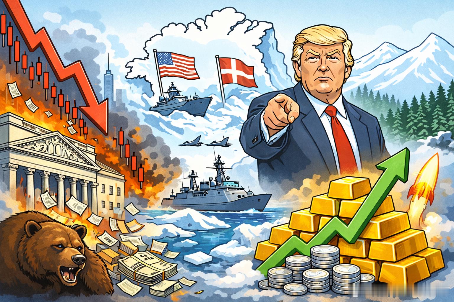 卖出美国再现：格陵兰关税“战鼓”敲响，美股大跌与金银新高背后的三条主线2026年