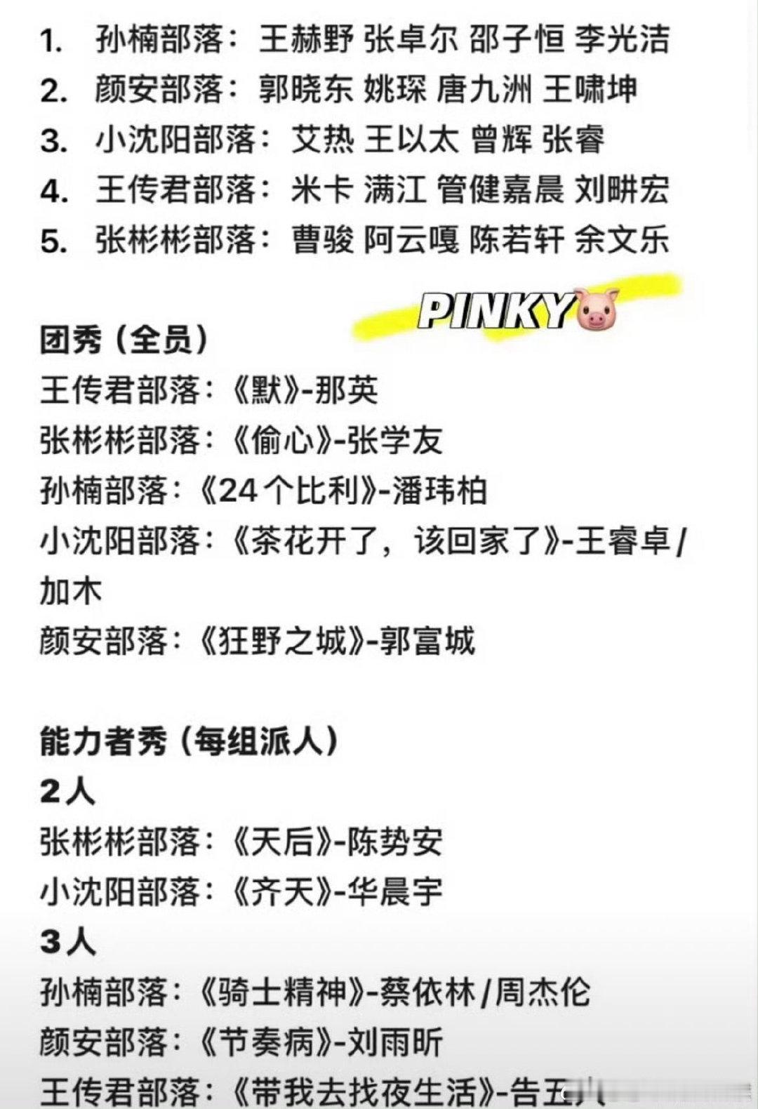 小沈阳部落茶花开了网传披荆斩棘三公选歌 网传三公歌单引发热议，小沈阳部落诠释《茶