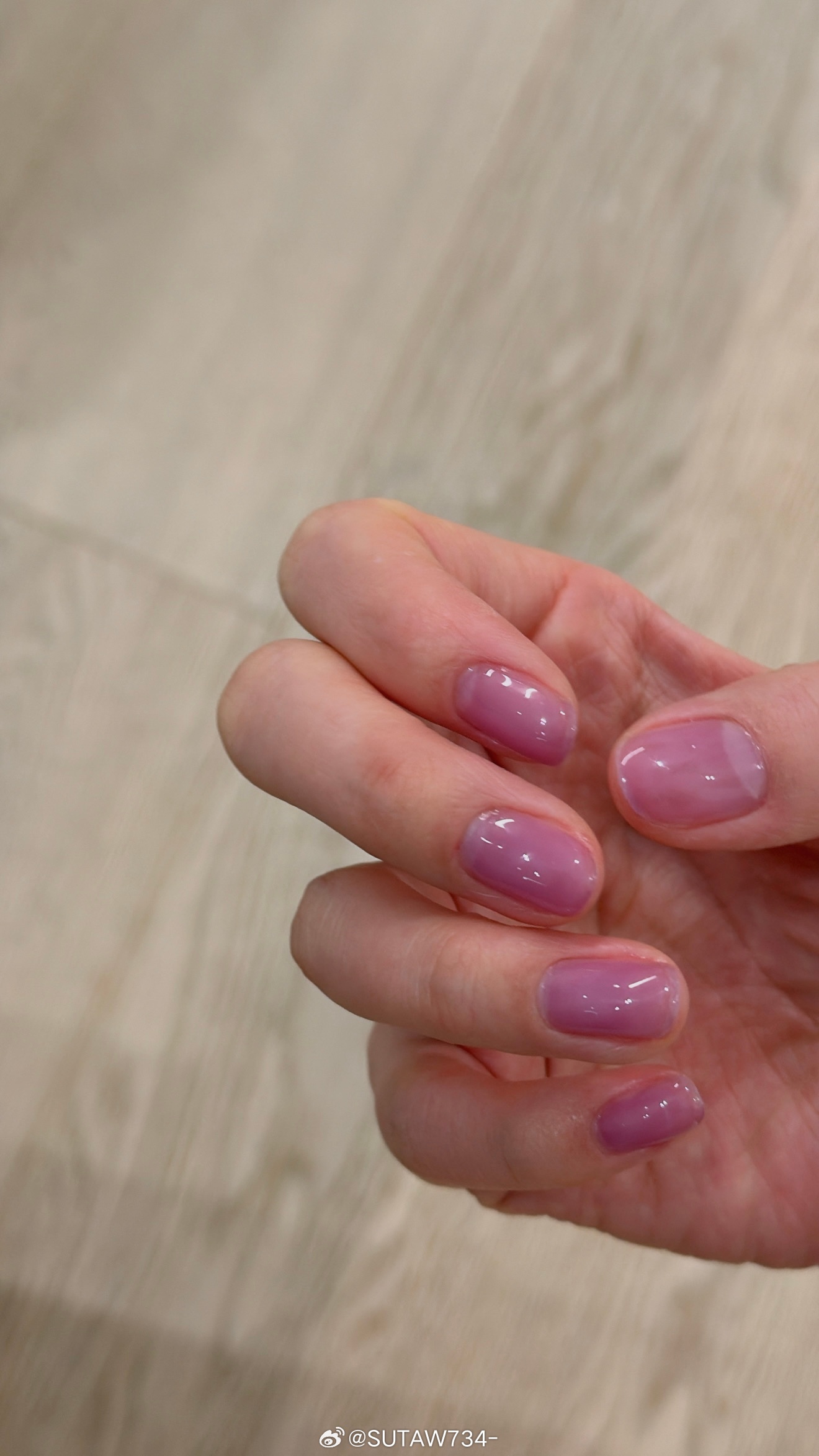 最后还是做了透紫色哈哈