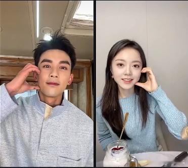 #吴磊赵今麦直播把我当自己人#吴磊和赵今麦在那一刻两个人的眼神中都没有他人，全部