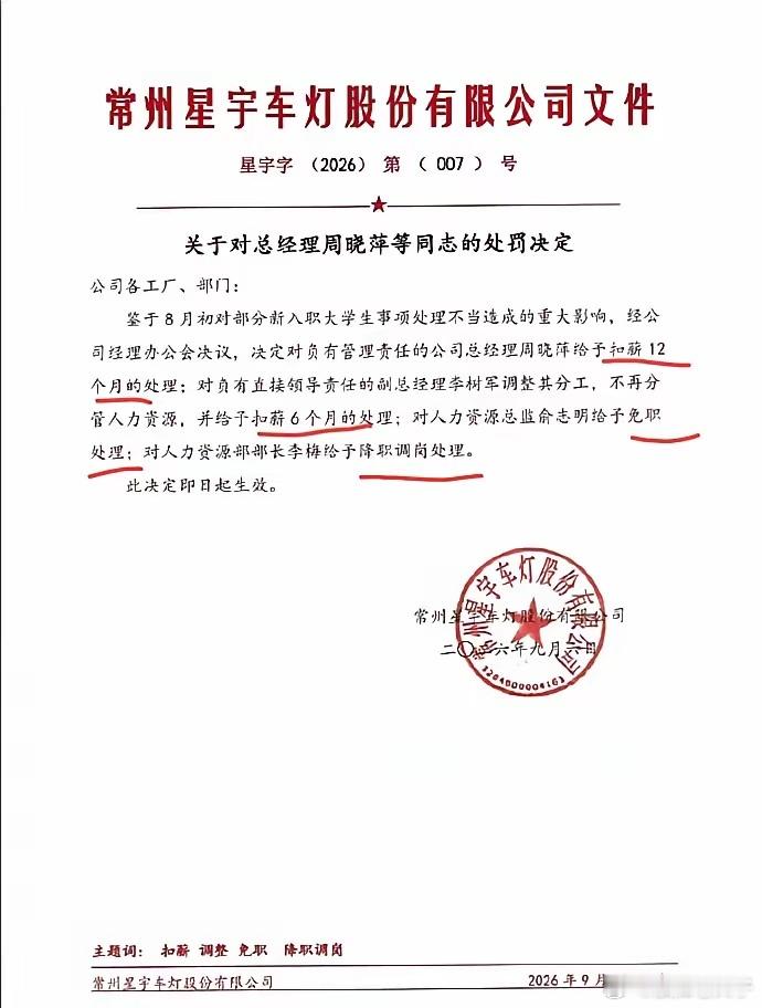 星宇车灯处罚公告星宇车灯的处罚通告正式落地，看完之后不得不说，这次的处理力度真的