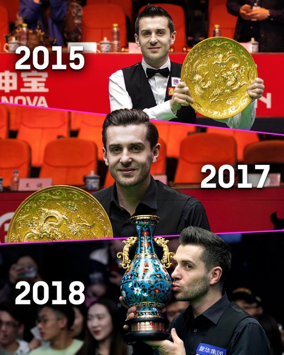 ✅2011年上海大师赛✅ 2015年 中国公开赛✅2016年 国际锦标赛✅201