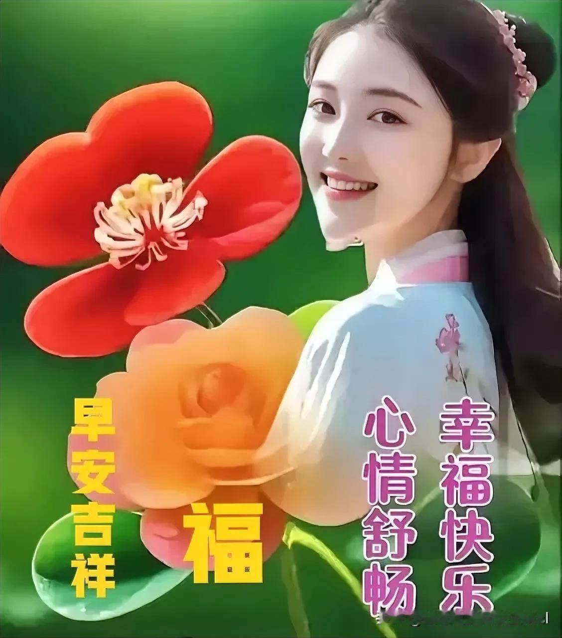 夕阳岁月半壶茶，
赏尽人间四季花；

笑看风云万千事，
任它东南西北刮。
[微风