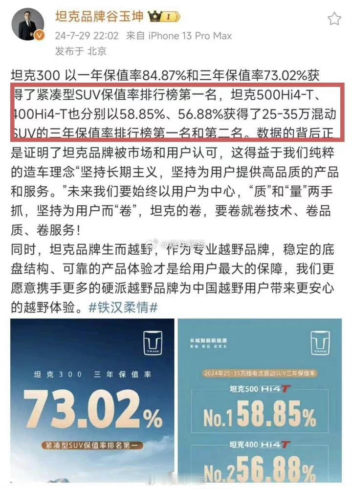 #23.98万的豹5太值了#方程豹还不算保值，我感觉还是长城的坦克车保值，你看坦