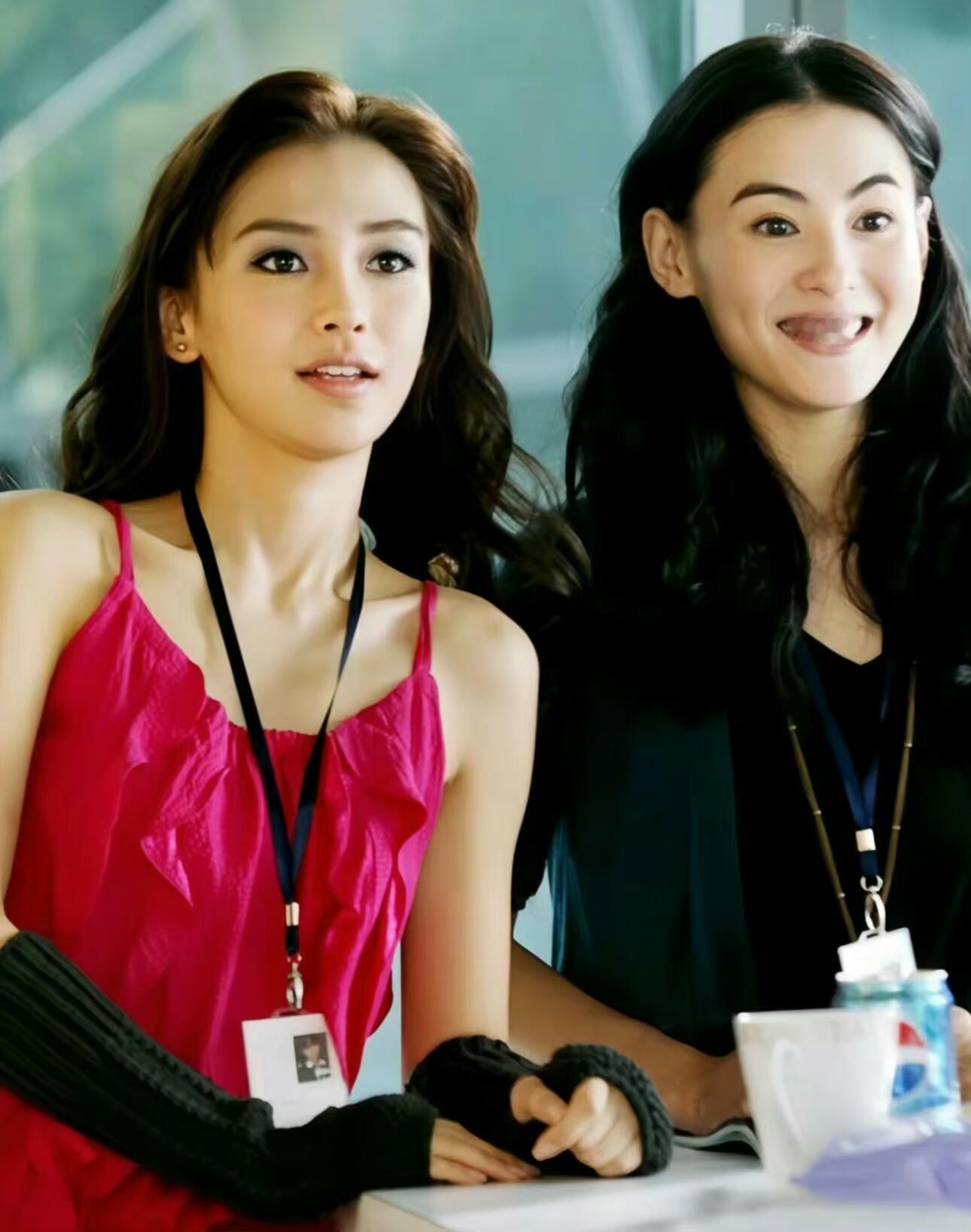 骨相美说的是她们两位吧，Angelababy和张柏芝势均力敌的美貌。 