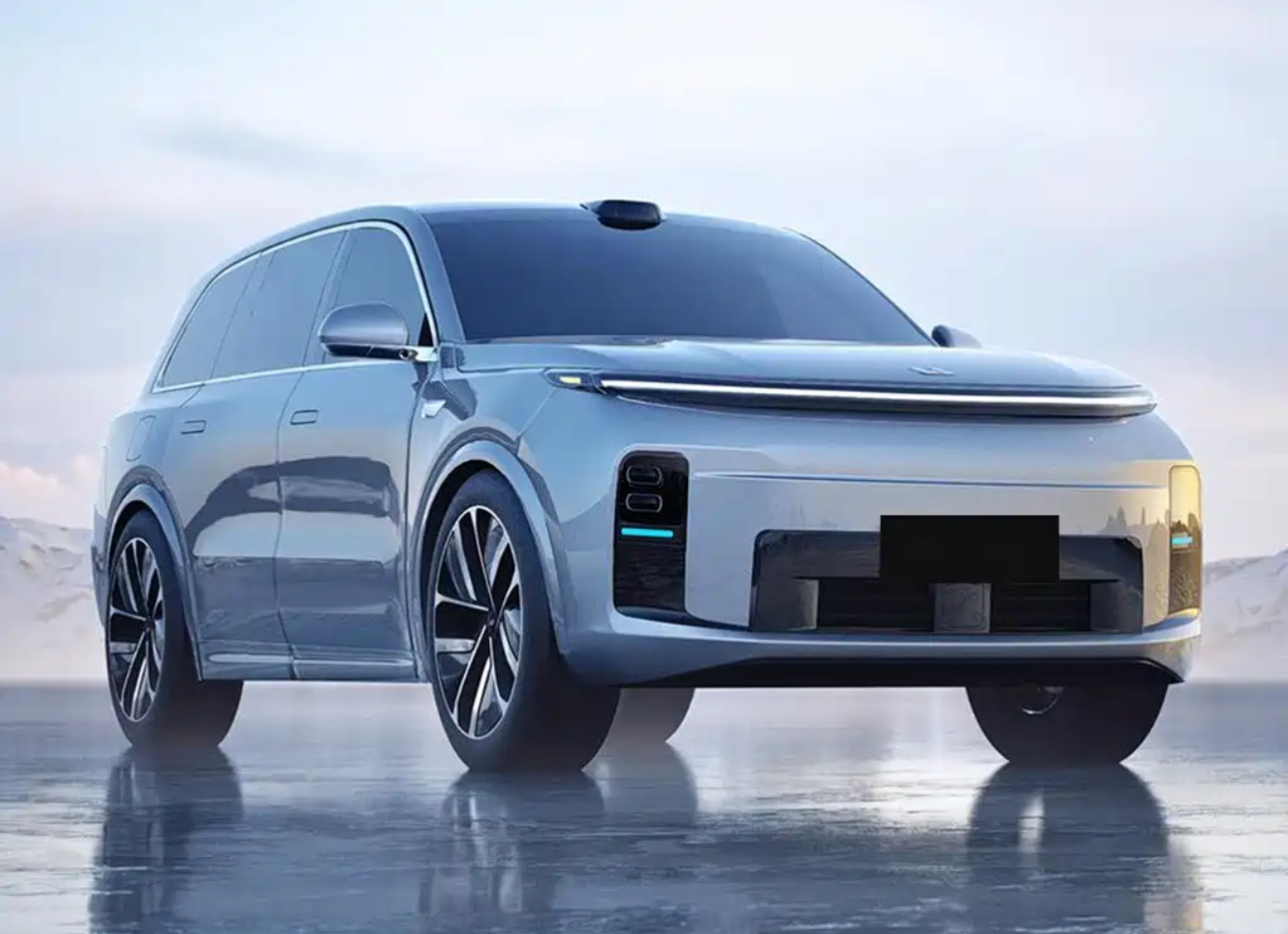 新款理想L9渲染图曝光，和现款L8等车型，设计元素有类似，配置将会更加丰富，毕竟