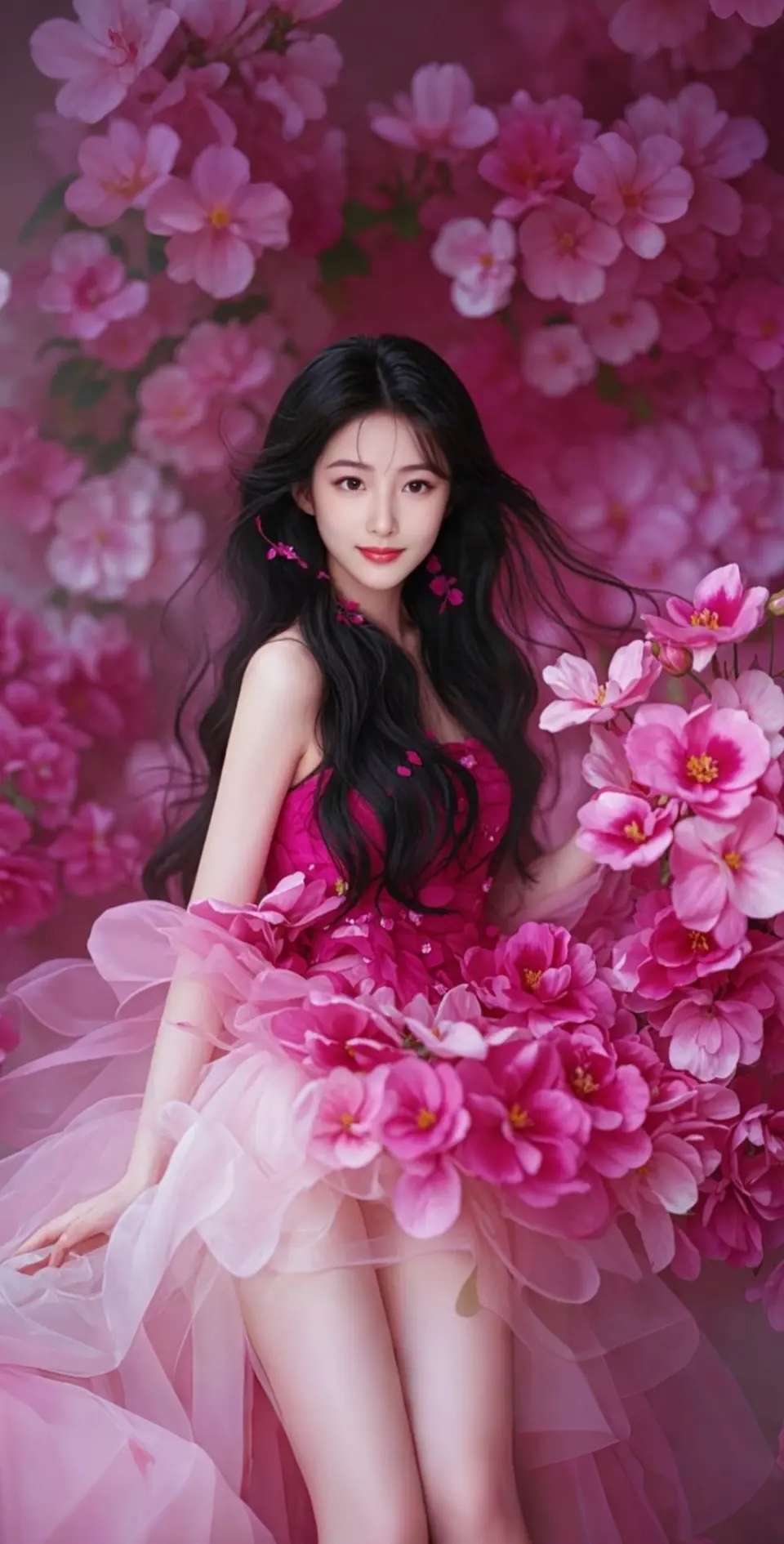 AI扩图 AI花神梦境