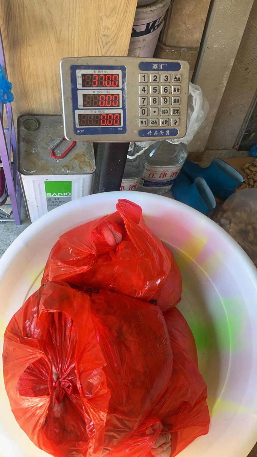 我真的服了，以前拿100斤肥肠，再怎么也得洗出来45斤，昨天的洗出来37斤，卤一