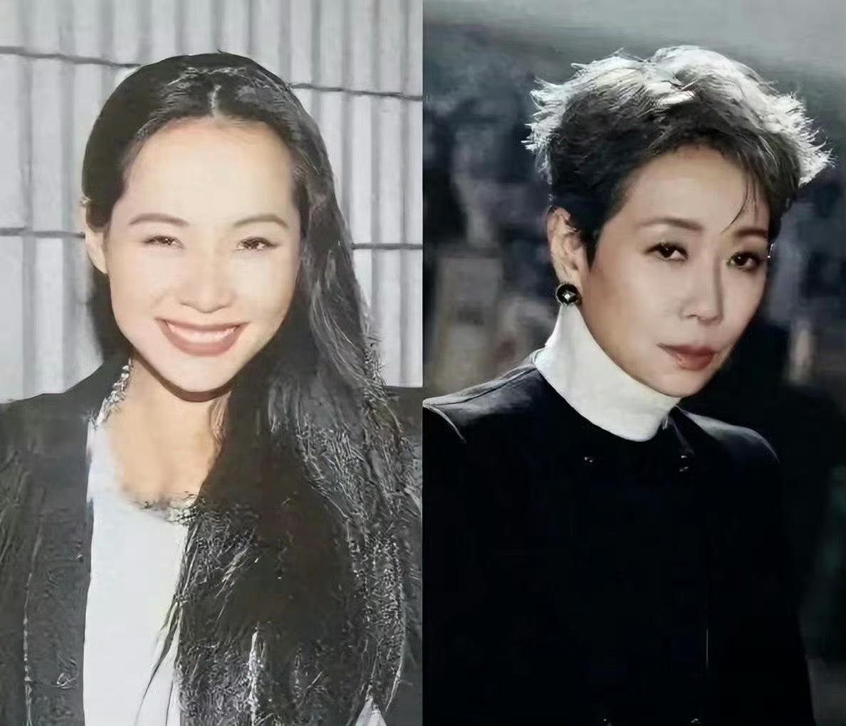 如果叶童年轻的时候就剪短发的话，估计她也会红遍大江南北！
看了叶童才知道长发和短