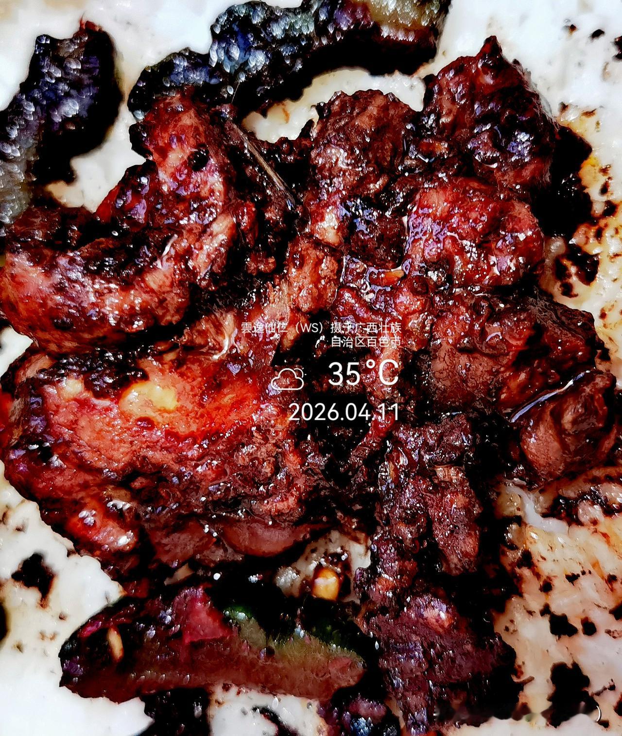 旅居生活记录（9480）广西壮族自治区百色市（165）品尝小吃45：醋血鸭（36