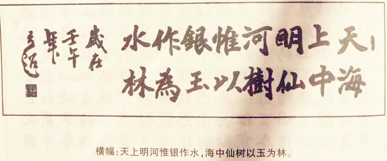 “水作银惟河明，林为玉以树仙”，让我想起唐代胡宿《雪》里的“天上明河银作水，海中