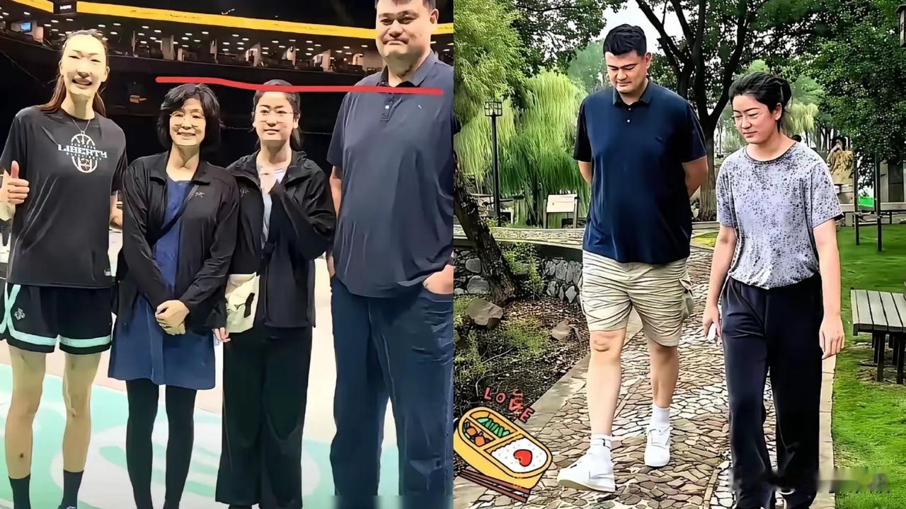 姚明手握顶级篮球基因，
偏不让闺女碰职业赛场。
将近两米的身高搁别人家是摇钱树，