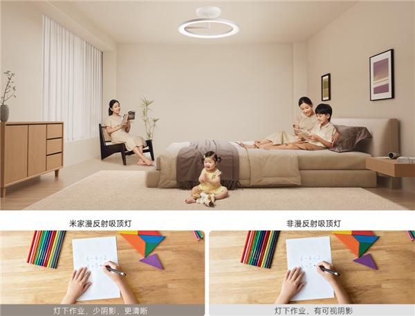 1899元！小米推出米家漫反射吸顶灯：防蓝光、无频闪、不刺眼
