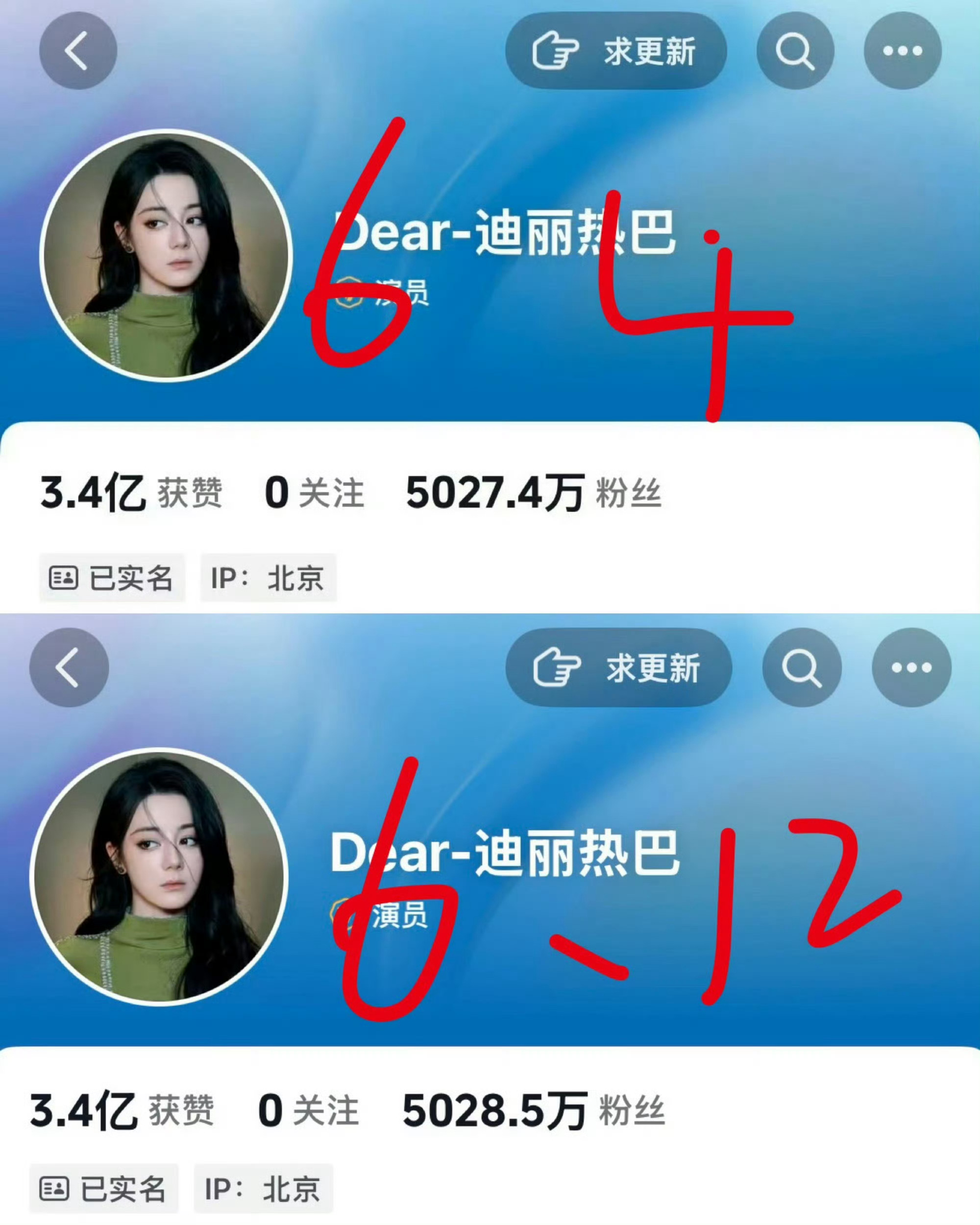 迪丽热巴陈飞宇持续掉粉神经病吧 不仅没掉反而还在涨 