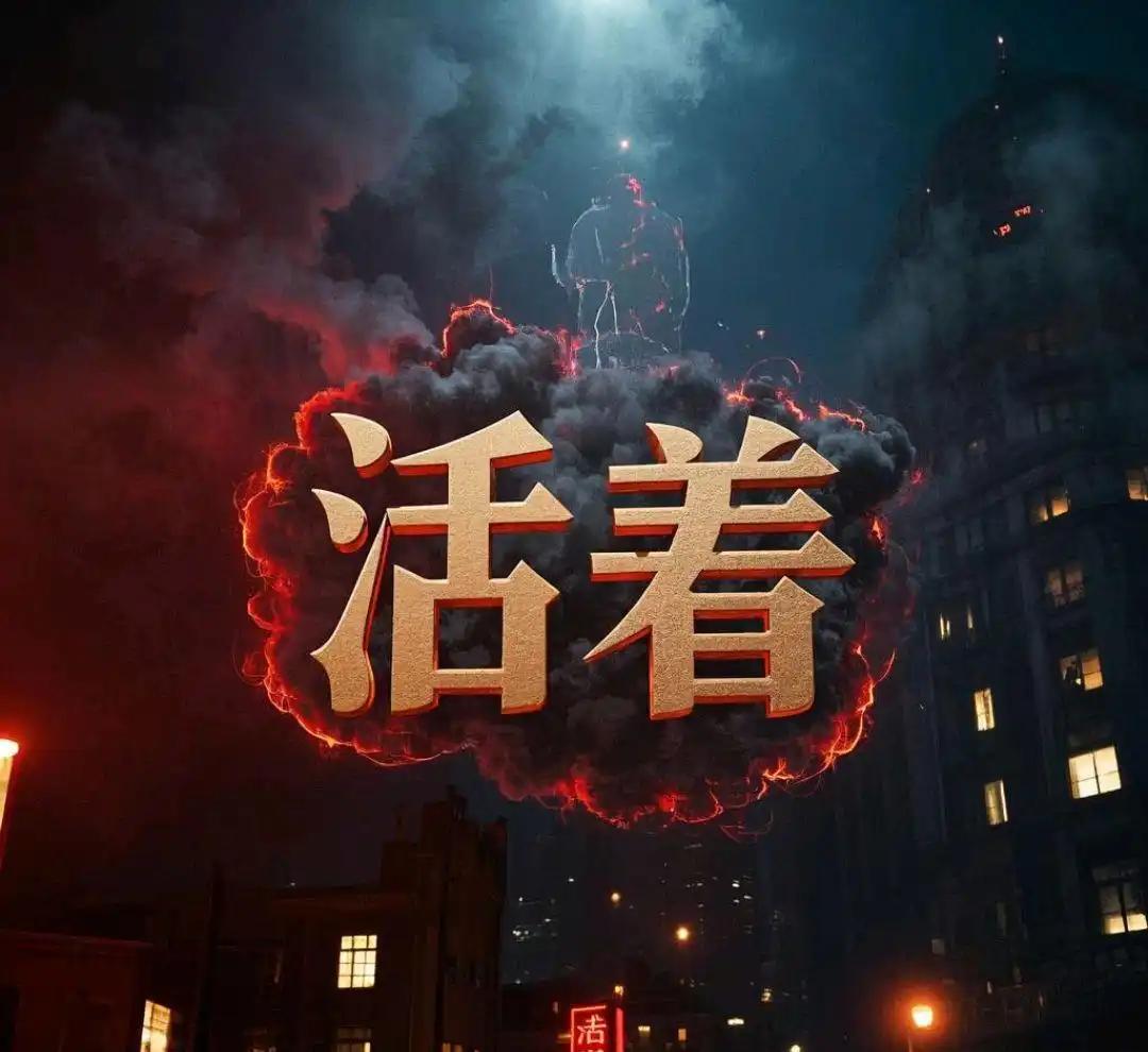 当福贵牵着老牛行走在夕阳下的田埂，身后是一生苦难刻下的沧桑，身前是外孙馒头稚嫩的