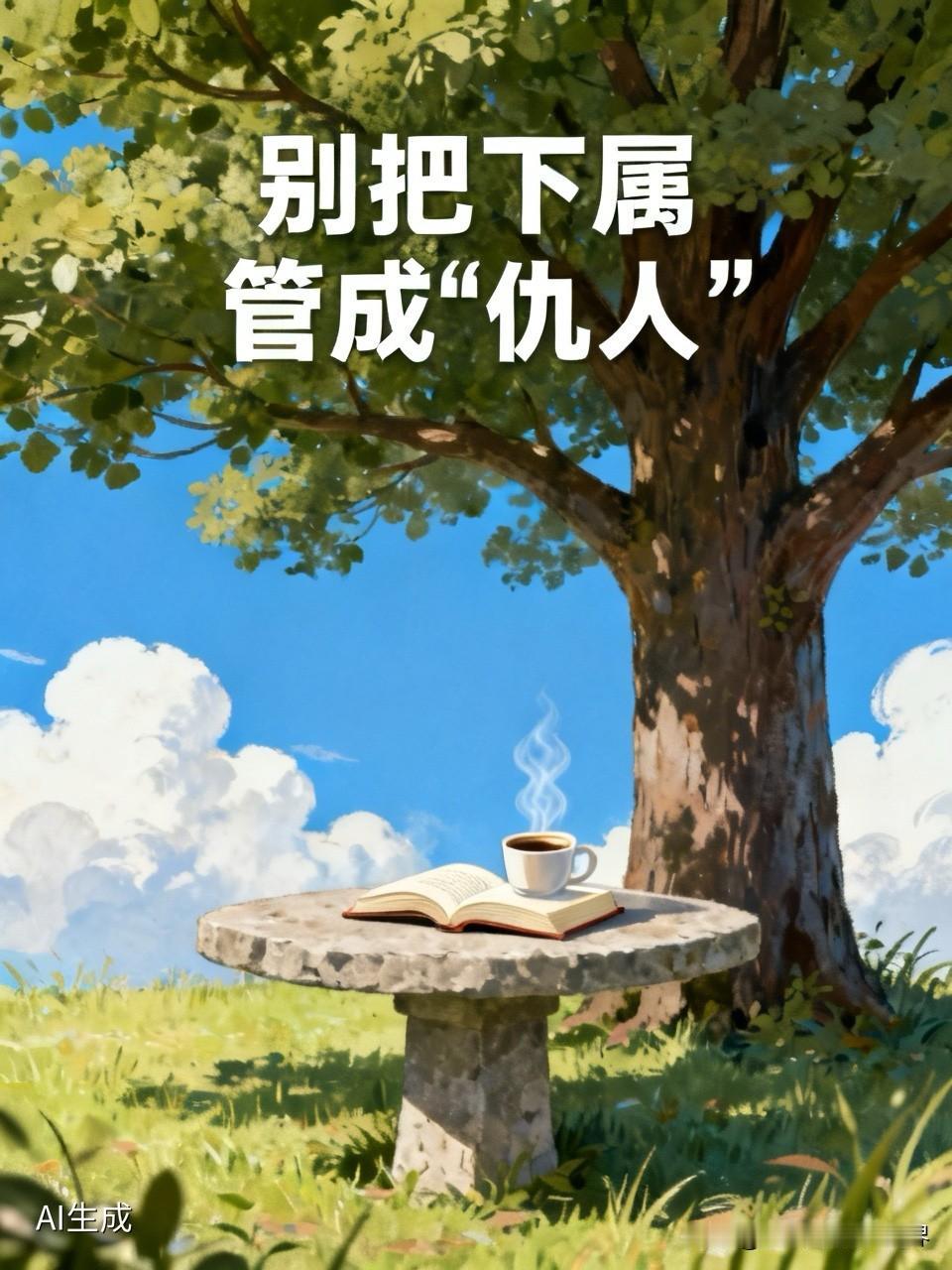 别把下属管成“仇人”

你有没有见过这样的领导？

天天盯着员工打卡、盯着进度、