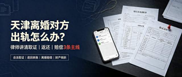 离婚对方出轨怎么办？律师详解取证、钱款返还、过错赔偿3大主线