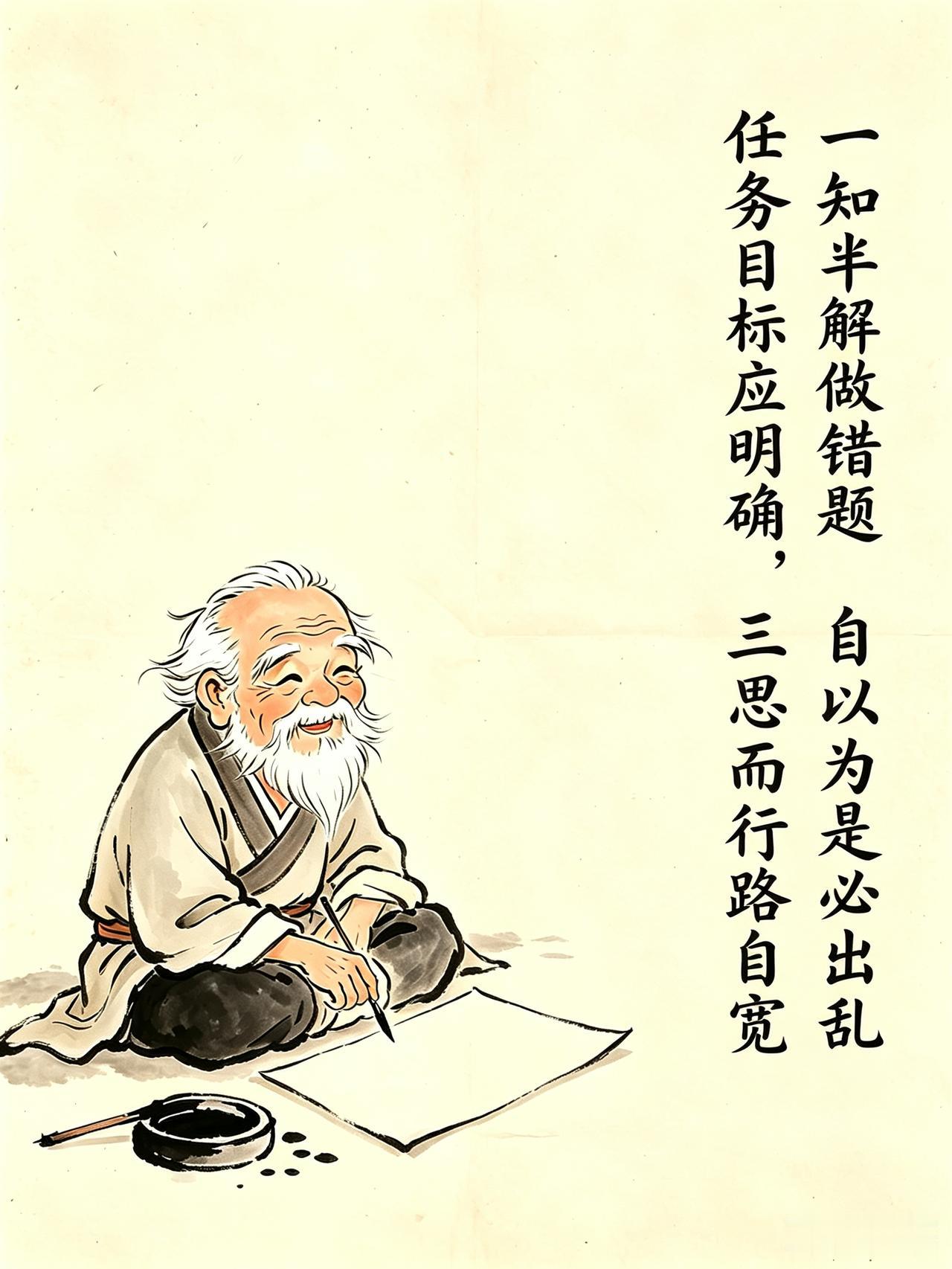 小故事
 卜 妻 制 裤

从前郑县卜男子，
对穿要求一般般，
破衣烂衫便出门，