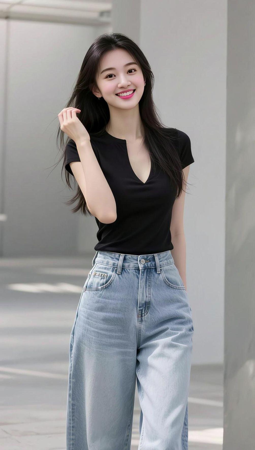 AI简约生活照 抖音ai创作 高颜值美女 好身材好气质