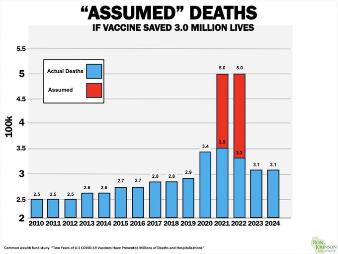 声称新冠疫苗拯救了300万条生命，这种说法很容易被驳倒。完全荒谬。The cla