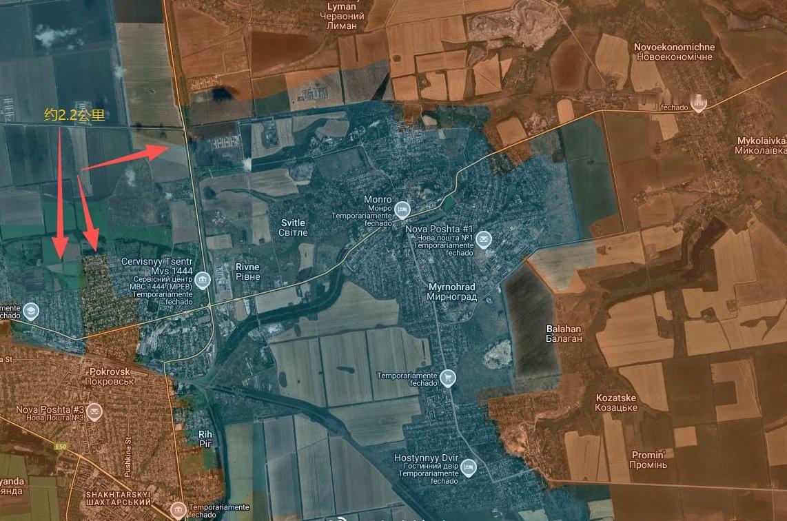 哦嗬
这下红军城乌军田野铁人三项赛恐怕得取消了。
前线消息
俄军已打穿了乌军在铁