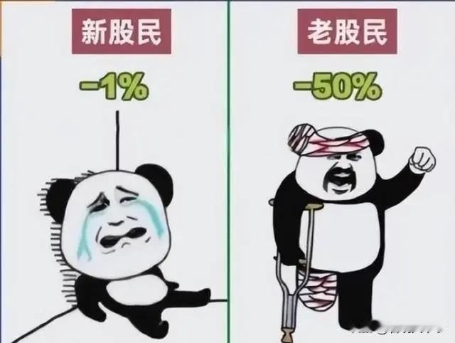 老股民全体起立，欢迎新股民（接盘侠）入场！没想到新股民刚进来第一天就变成了老股民
