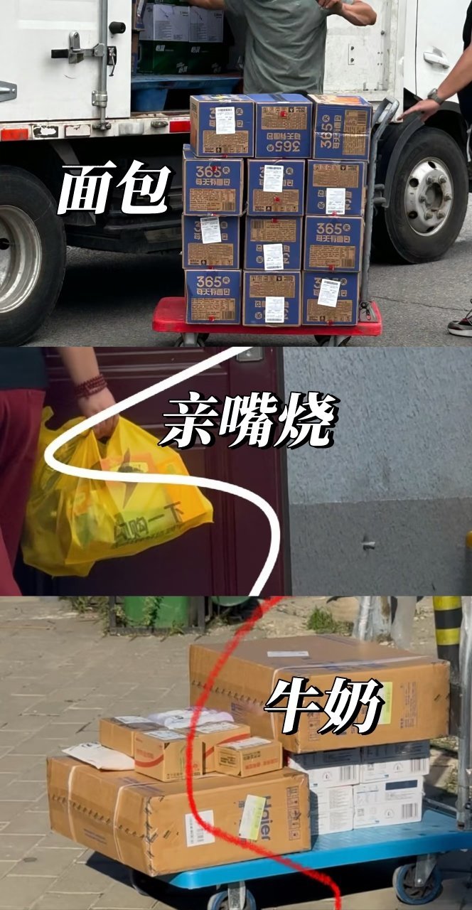 🎀四代突围2.0零食补给（面包+亲嘴烧+牛奶） 
