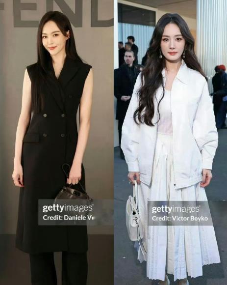 杨幂唐嫣看秀生图 “中国好闺蜜”唐嫣杨幂同时出现在米兰时装周，对于两个人的状态，