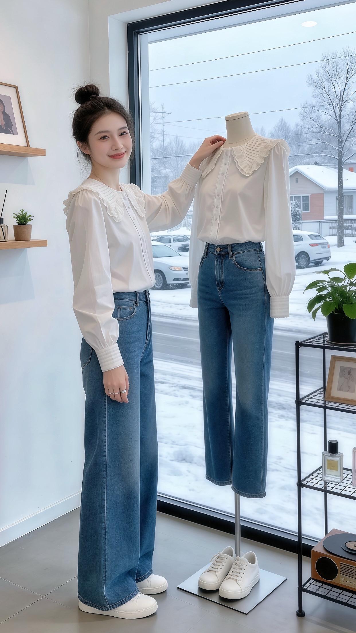 衬衫穿搭 内搭外穿都好看 秋冬韩系氛围感穿搭 秋冬的低调穿搭也能穿出高...