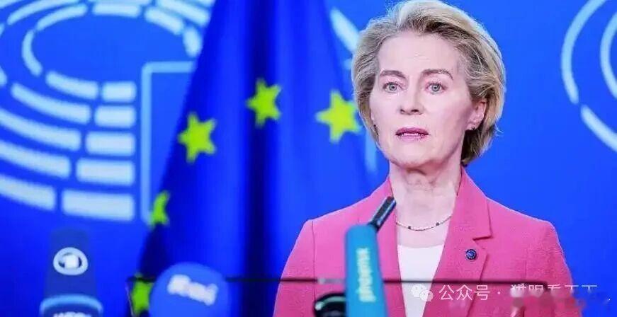 一段视频，让这个欧奸虚伪本性瞬间一览无余2025年8月，欧盟委员会主席冯德莱恩在