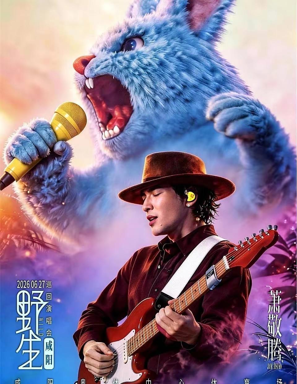咸阳萧敬腾。萧敬腾雨神
