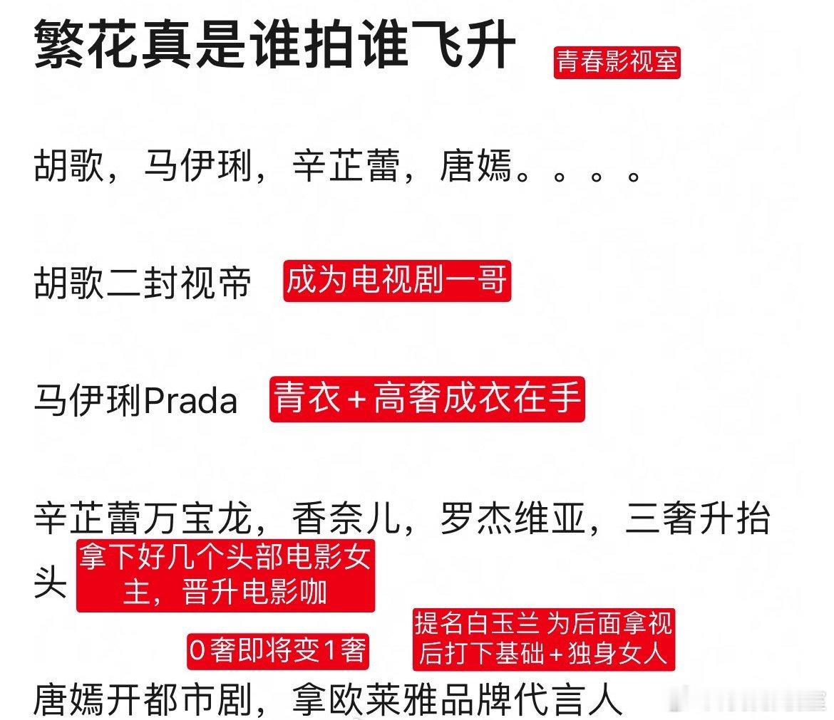 现在来看 繁花主创 全员升咖胡歌 电视剧一哥马伊琍 从奢牌弃妇到高奢女王 pra