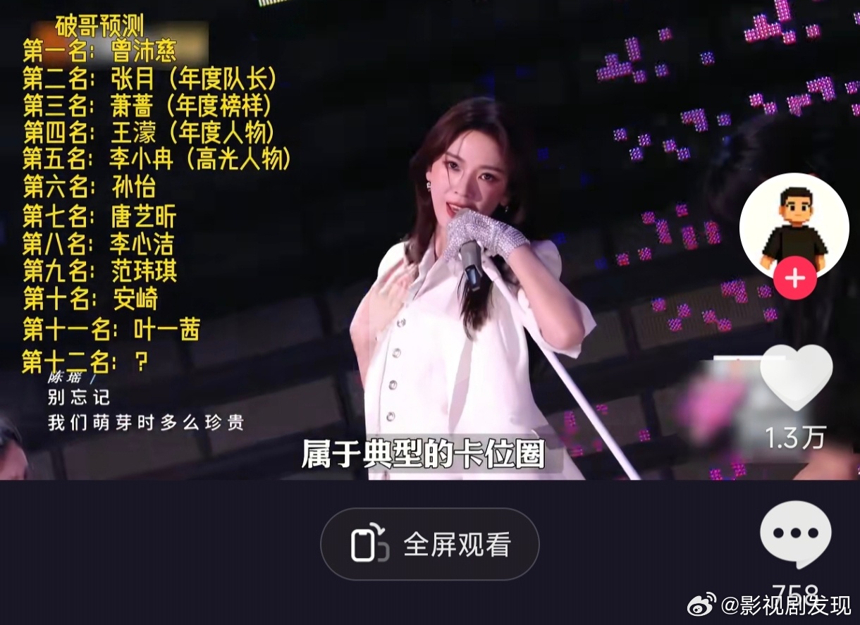 破哥预测的成团名单99.99%正确，除了最后一位陈瑶变成了徐洁儿，应该很多人都没