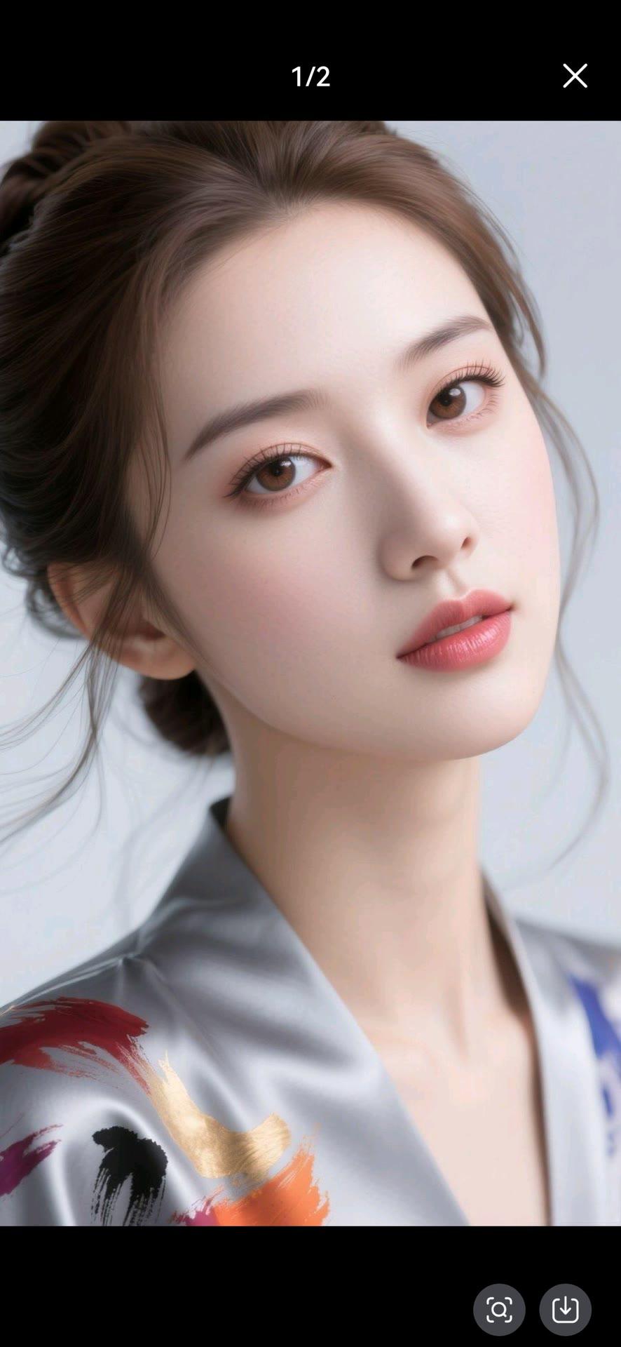 温柔优雅的东方美人，散发着古典韵味。